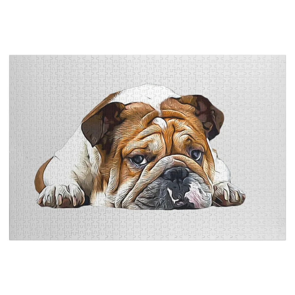 

English British Bulldog Jigsaw Puzzle Custom Child Iq Puzzle