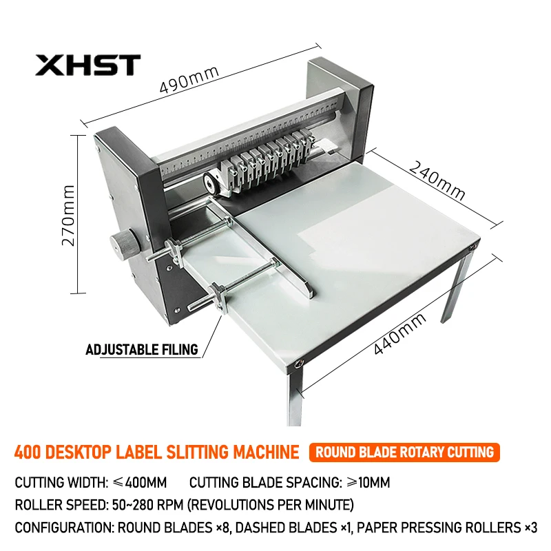 

Многофункциональная машина для биговки и перфорации бумаги SC-400 с ручной подачей, для офисного использования