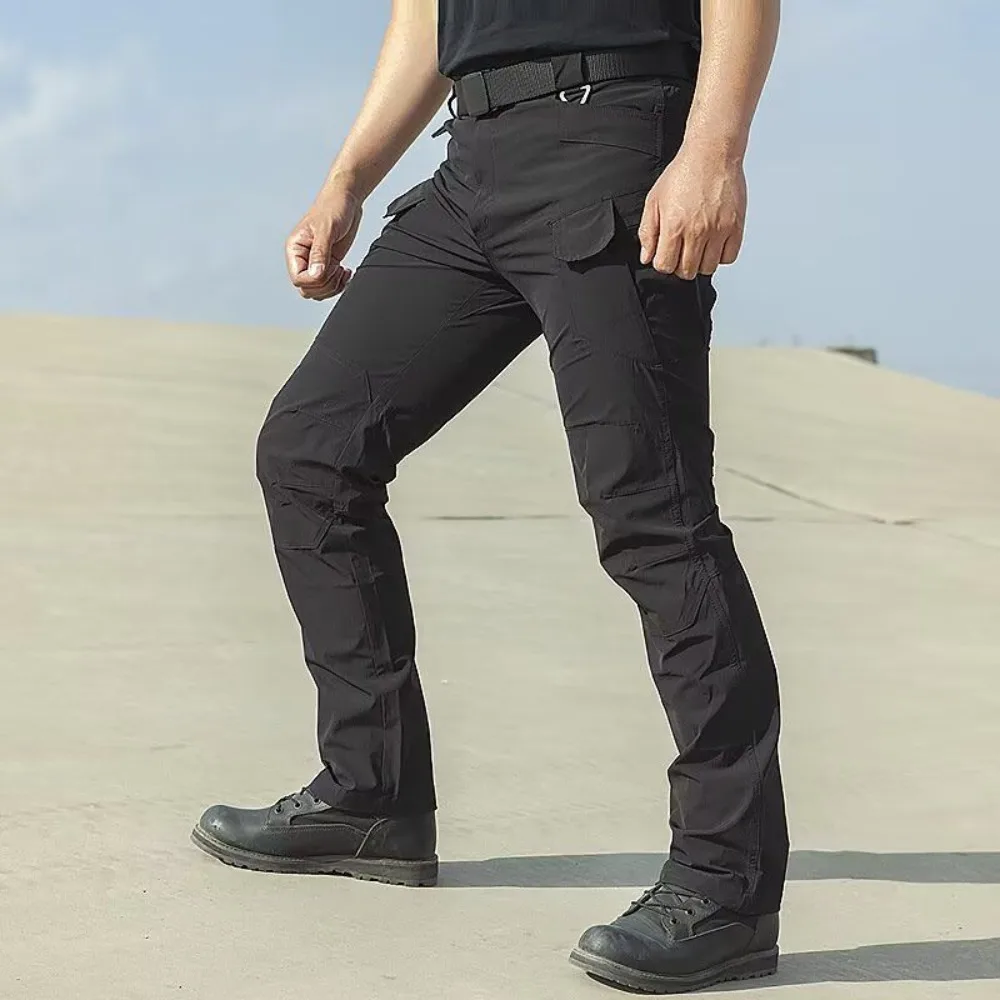 Invisible Open Crotch Outdoor Sex Men's Training Cargo Multi-pocket Tactical Pants Wear-resistant Loose Large Size Military Fans