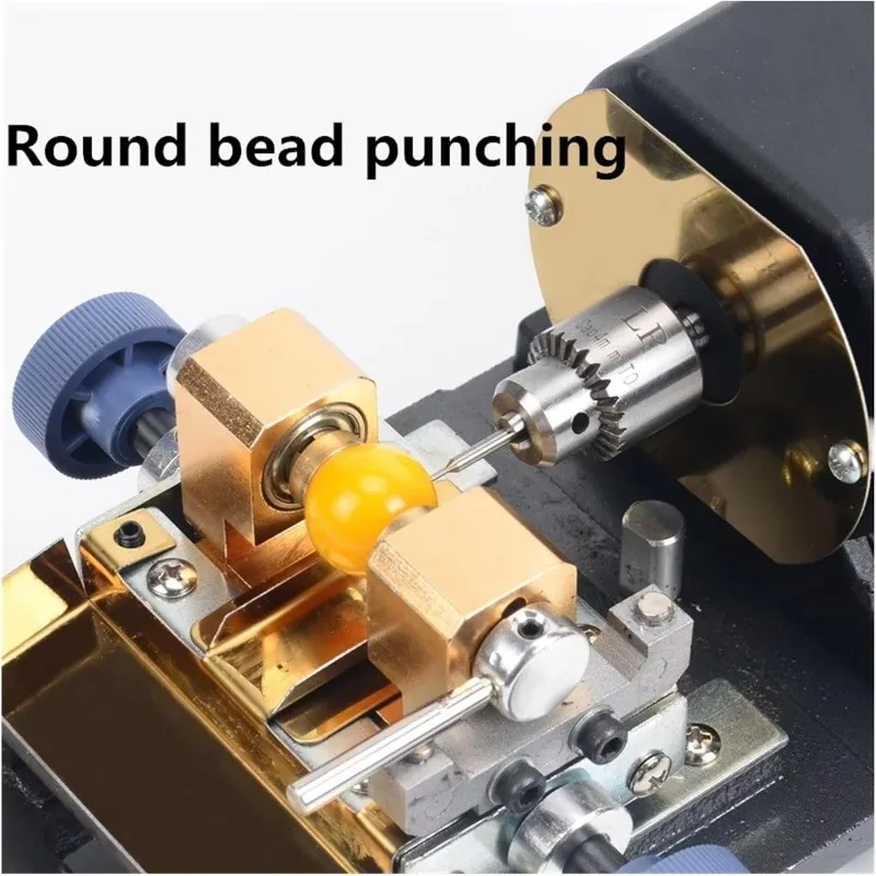 Electric Pearl Drilling Machine Jewelry Beads Punch Tool Bench Stand Holing Driller for Pearl Jewelry Making