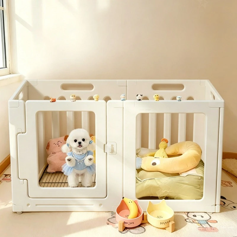 Suministros para caniles, valla para perros, rejilla nórdica de acrílico, valla retráctil para perros, círculo para balcón, moderna, rejas para mascotas, decoración del hogar.