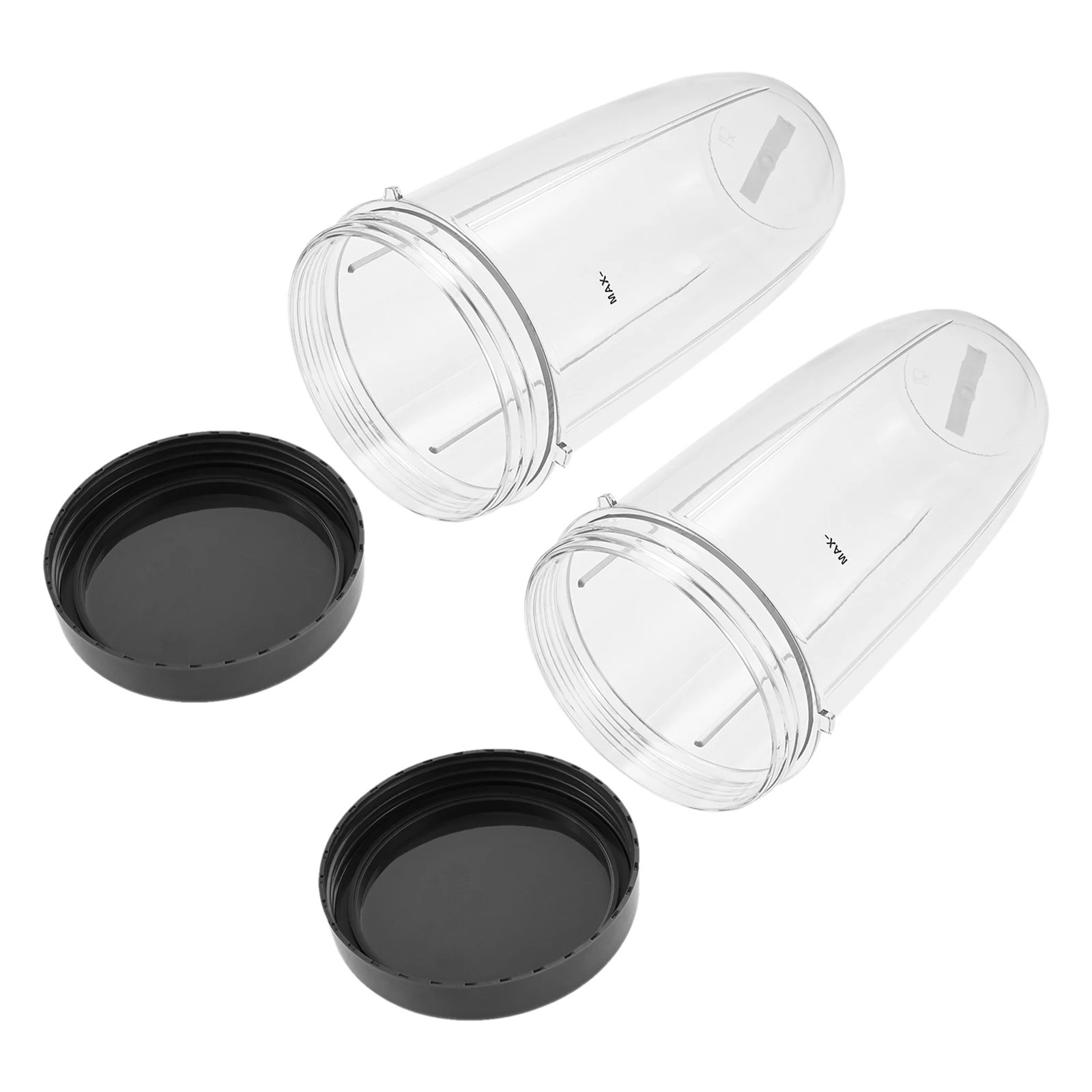 2pcs 32OZ Blender Cup with Tight-Seal Lid Food-Grade Plastic for Nutribullet 600W & 900W Blender Juicers Accessories