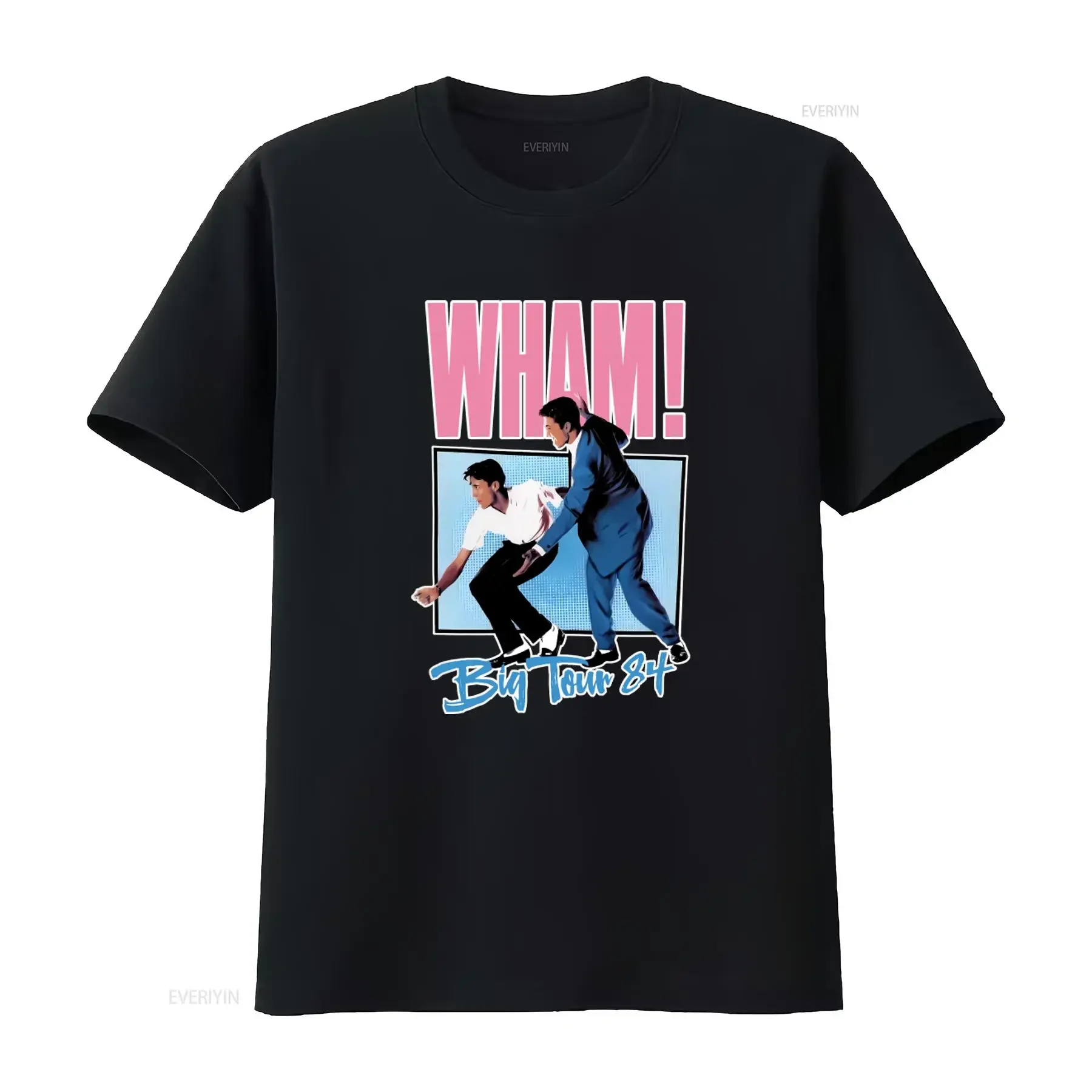 Wham Concert Singer Stylish Retro T Shirt for Men and Women Cool Funny Design vintage Washed streetwear Breathable