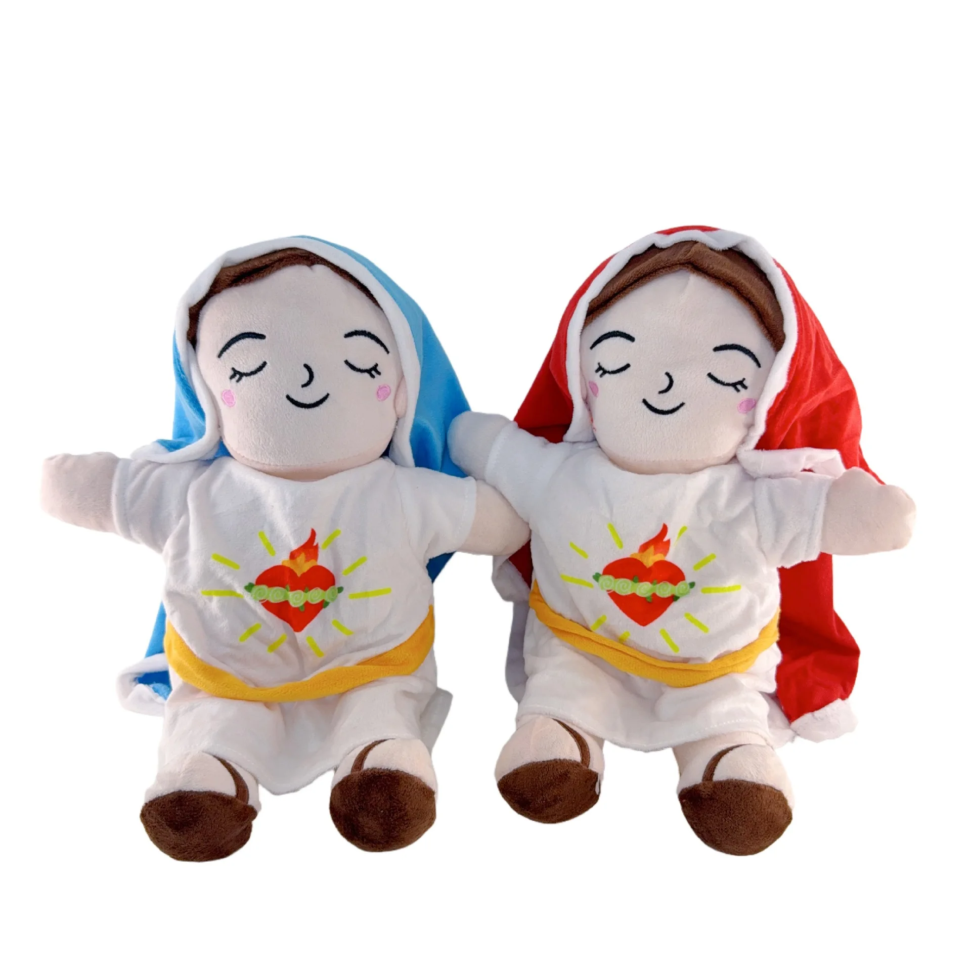 

New Soothing Breathing Yeah girl Plush Doll Ornaments Four-gear Adjustment Children Music Sleep Companion Christmas Toy Gifts