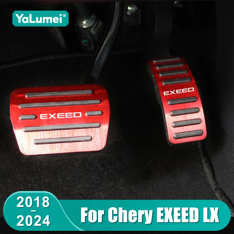 

For Chery EXEED LX 2018 2019 2020 2021 2022 2023 2024 Car Fuel Accelerator Brake Pedals Cover Non-Slip Pad Accessories