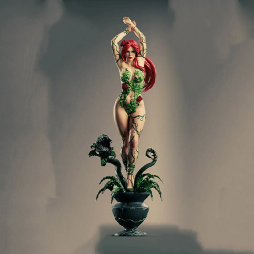 

1/24 Scale Resin Figure Model Kit Man-eating flower beautiful fairy Nsfw Two version Unassembled and Unpainted 3D printing DIY