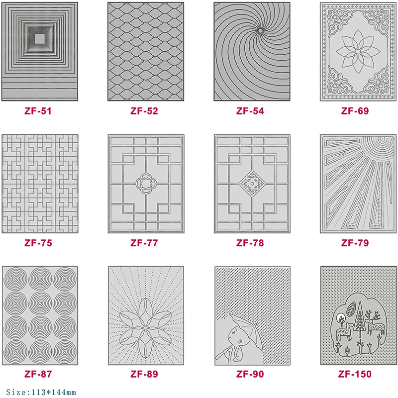 New Hot Selling Point Shaped Retro Window Flower Series Pattern Background Frame Metal Cutting Mold, Used For Scapbooking Rectan