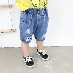 IENENS Kids Boys Beach Shorts Jeans Children Clothes Pants Denim Clothing Bermuda Infant Toddler Baby Boy Casual Trousers