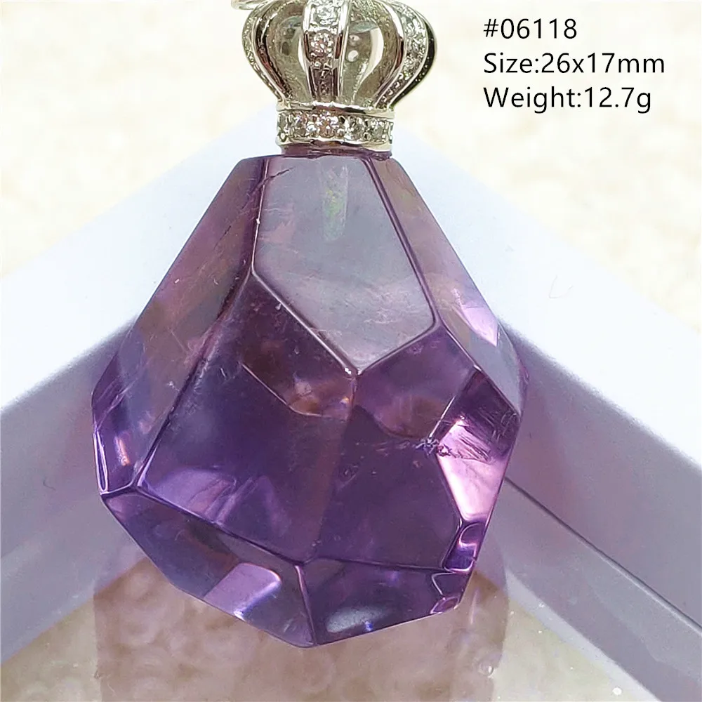 

Натуральный аметист, аметрин, кварцевый кулон, граненые бусины, фиолетовый аметист, кварц для женщин и мужчин, модные редкие ювелирные изделия AAAAAA