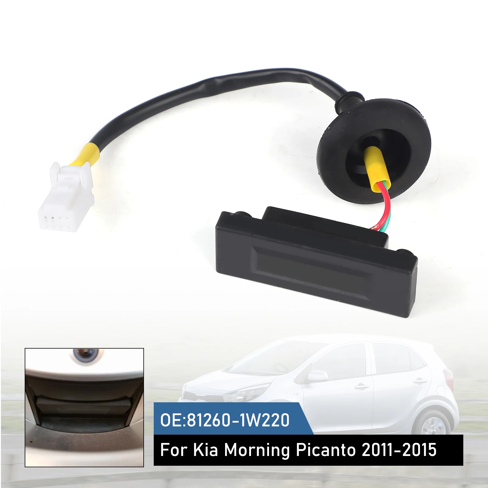 

OEM 81260-1W220 For Kia Morning Picanto 2011 2012 2013 2014 2015 Black Car Rear Trunk Boot Release Switch Tailgate Trunk Button