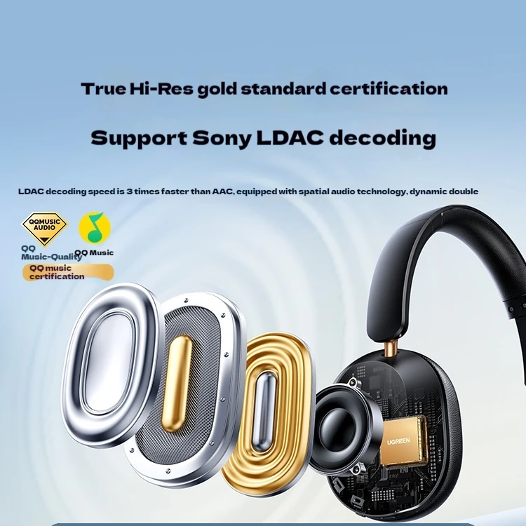 جديد UGREEN HiTune Max5c سماعات بلوتوث لاسلكية مخصصة إلغاء الضوضاء النشطة مرحبا الدقة الصوت سماعة الرأس