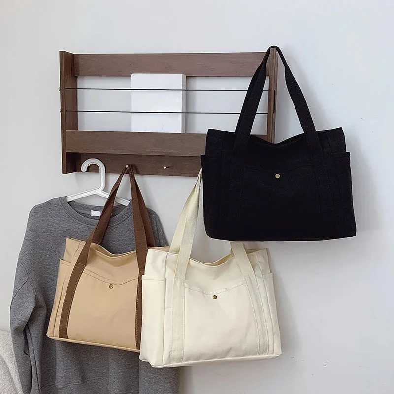 

Ladies' handbag, large capacity new fashionable canvas shoulder bag, crossbody bag, commuting bag