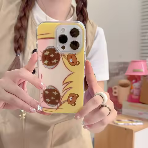 Glittering Big Eye Girl Phone Case for Samsung Galaxy S25 S24 S23 S22 S21 FE Ultra Plus 4G 5G Feather Texture Back Cover