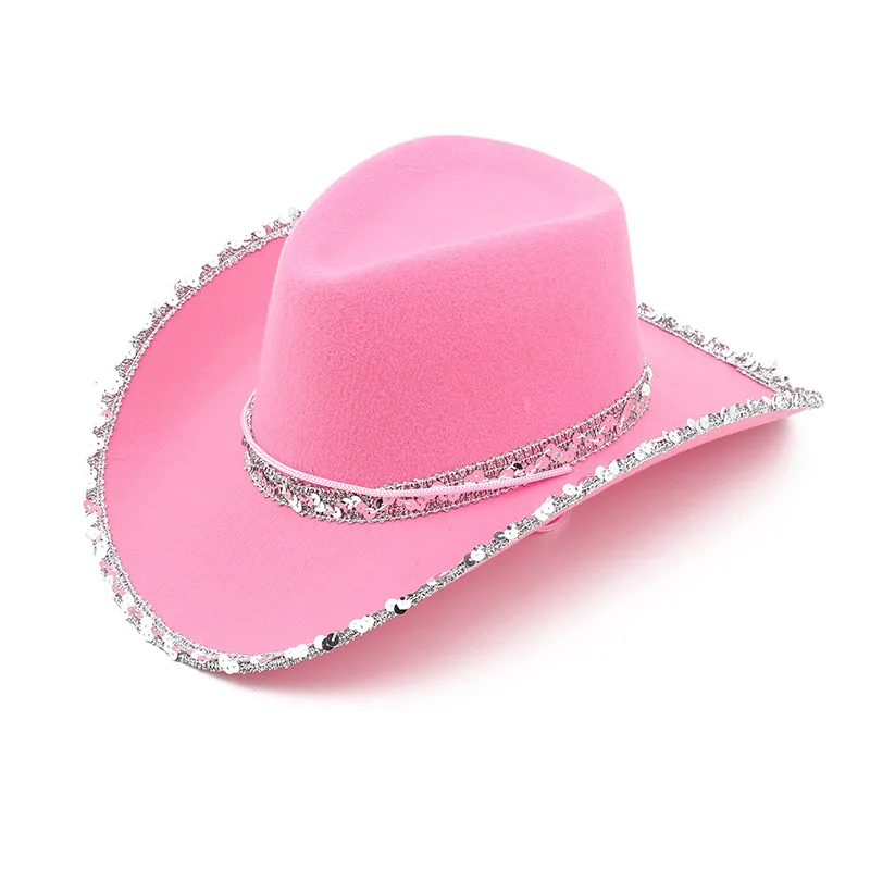 Music Festival Hat Lightweight Western Cowgirl Hat Cowboy Hat High-Quality For Cosplay Country Concert Music Festival