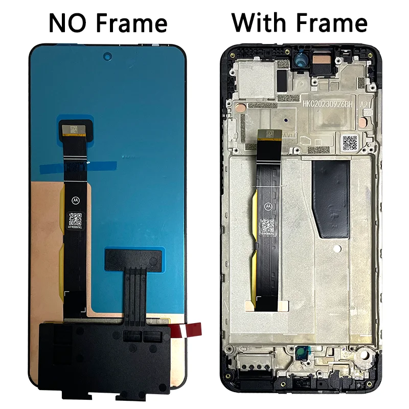 Imagem -04 - Tela Lcd Amoled para Motorola Moto G84 Painel Sensível ao Toque Digitalizador Montagem Substituição com Impressão Digital 65 Polegadas