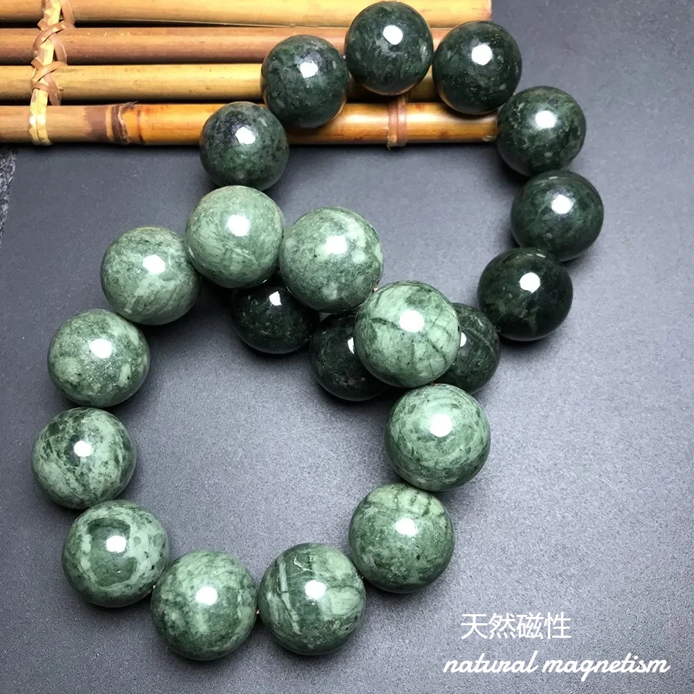 Natural Medicine King Stone Bracelet Medicine large size Hand String Single Circle Bracelet Men's Jade Beads Hand String Jewelry