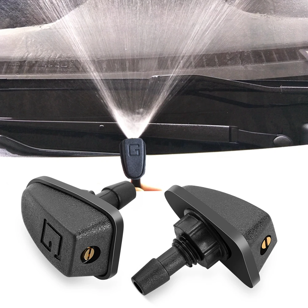 2Pcs Car Windshield Wiper Washer Spray Nozzle for Peugeot 206 307 207 Alfa Romeo Mercedes W204 W203 W211 BMW E46 E39 E60