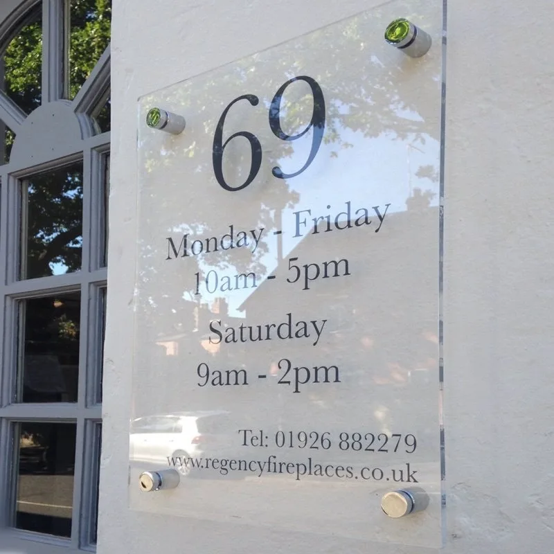 Transparent Acrylic 3D Sign Billboard Door Plate For Company Store Hotel Salon Customize Business Logo Icon Name Slogan Letter