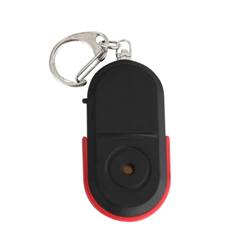 DT384/Mini Anti-Lost Whistle Key Finder Wireless Alarm Smart Tag Key Locator Keychain Tracker Whistle Sound LED Light Tracker