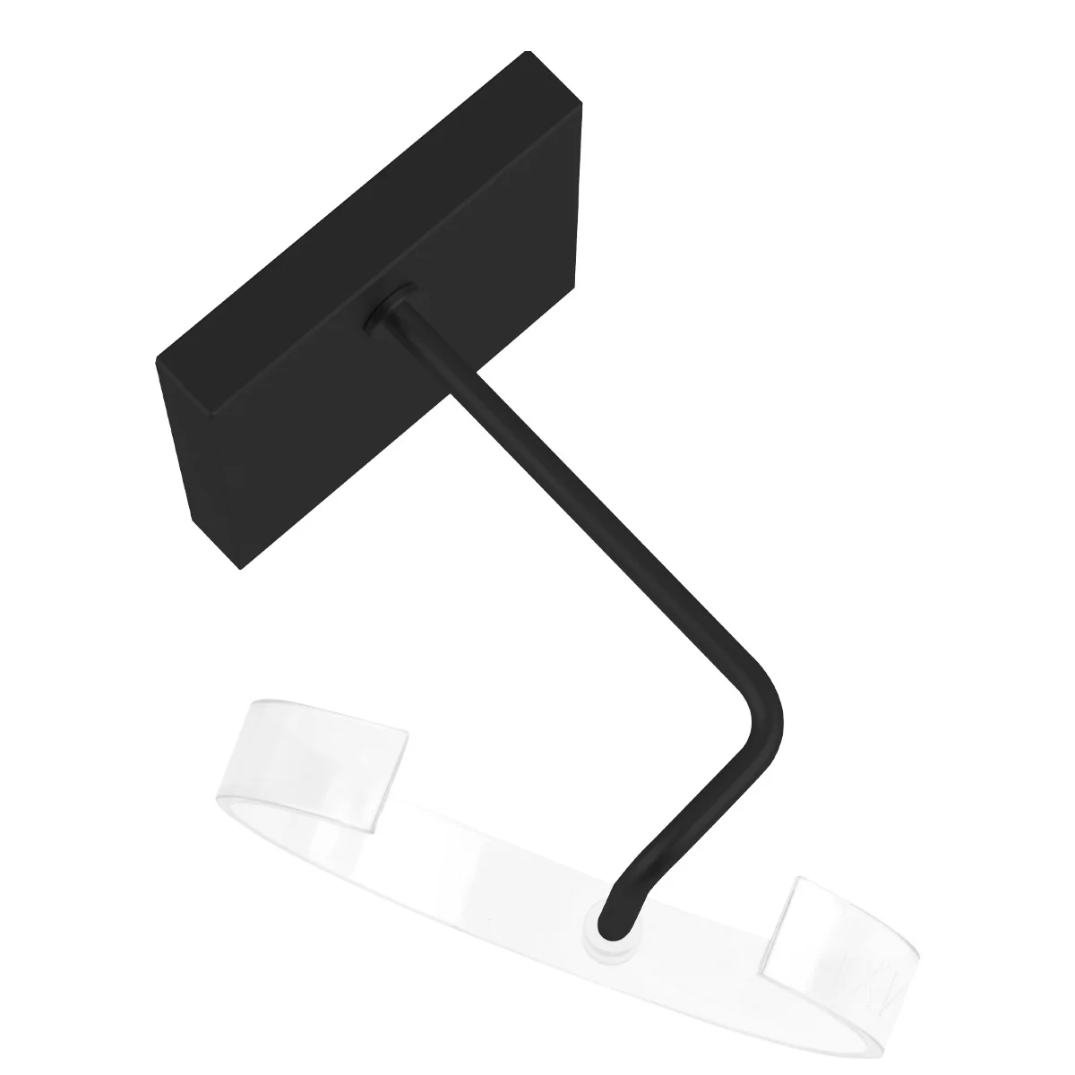 C-Shaped Metal Base Watch Display Stand Black Acrylic Holder For Bracelet Or Watch Jewelry Display Rack Table Accessory