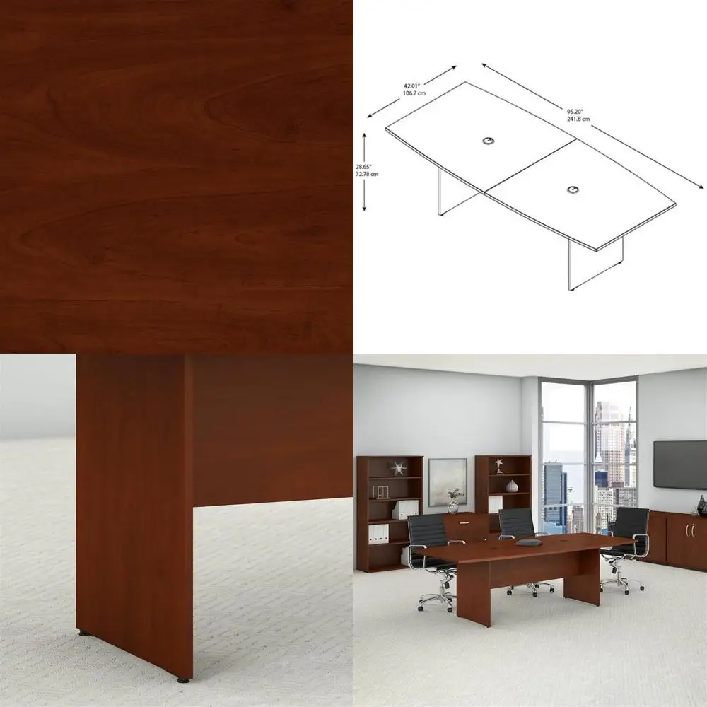 

Hansen Cherry 96 Office Conference Table, Wood Base, Seats 8, for Boardroom Meetings