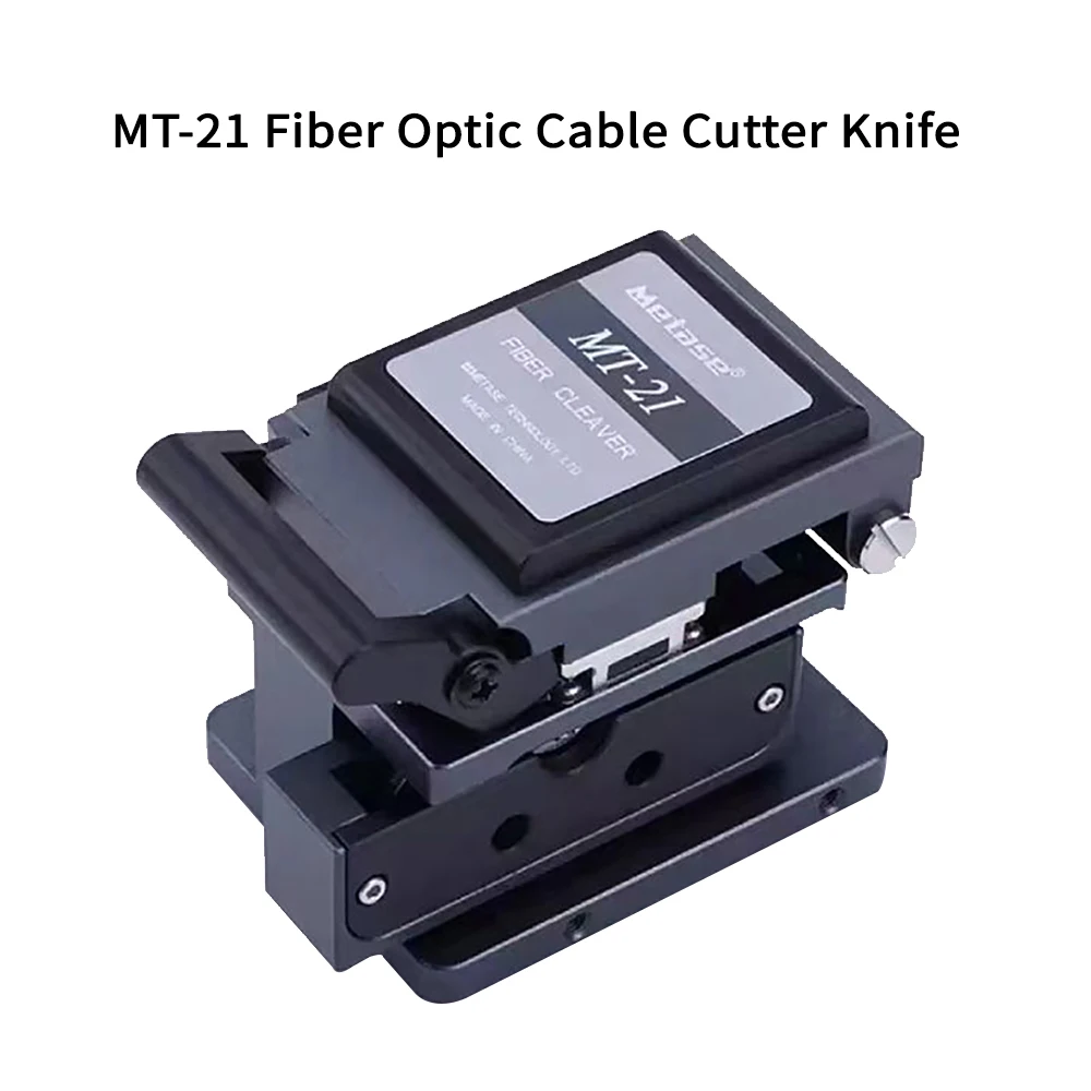 Fiber Optic Cable Cutter Knife MT-21 Fiber Cleaver High Precision Fiber Cutting Machine FTTH Fiber Cutting Tool Metal Machine