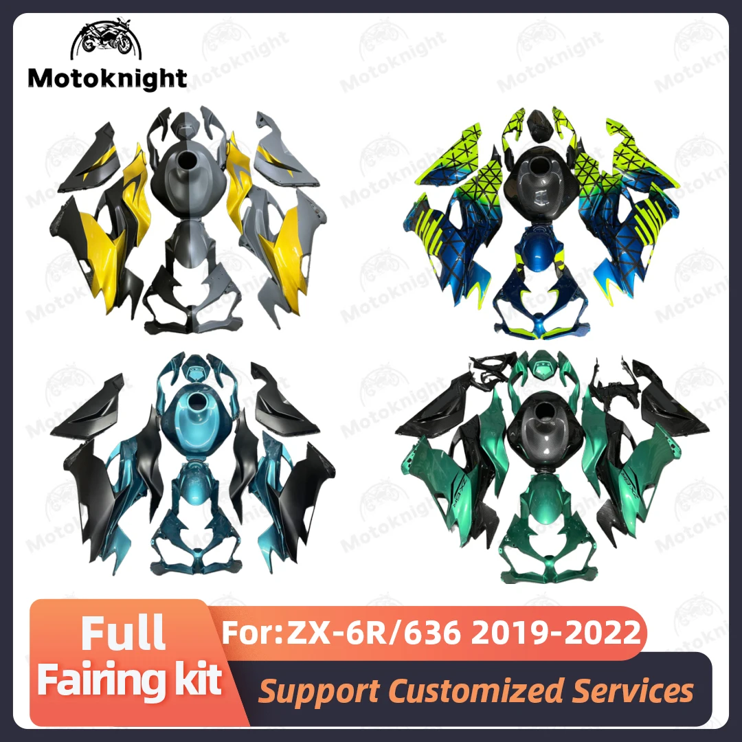 NEW ABS Motorcycle Fairing Painted Bodywork Kit Sets Fit For Kawasaki ZX-6R 636 ZX6R 2019 2020 2021 2022 Fairing Kit 4 Gifts