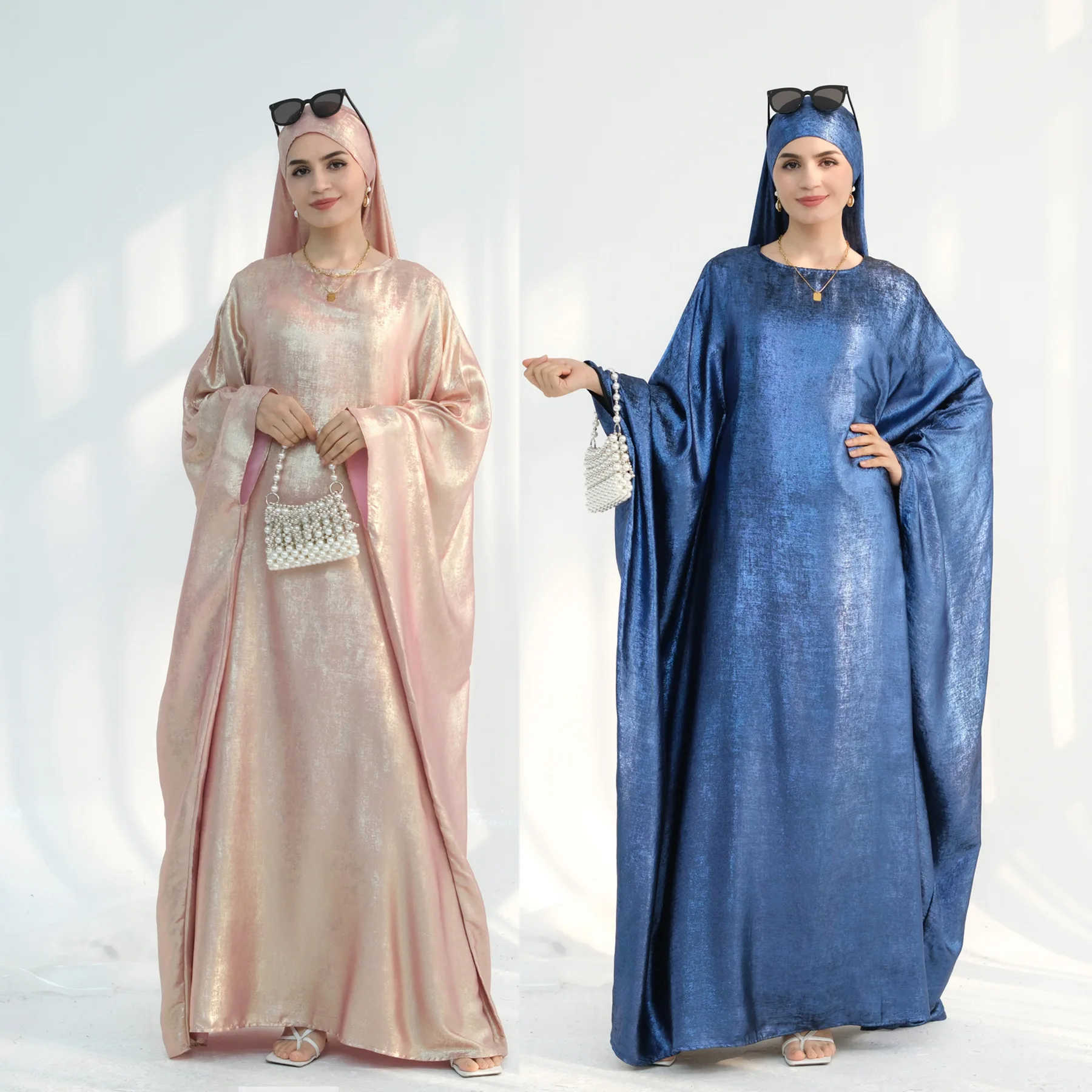 Brilhante abayas muçulmano vestidos modestos para mulheres árabe luxo dubai abaya roupas de oração islâmica turquia kaftan kebaya jalabiya robe