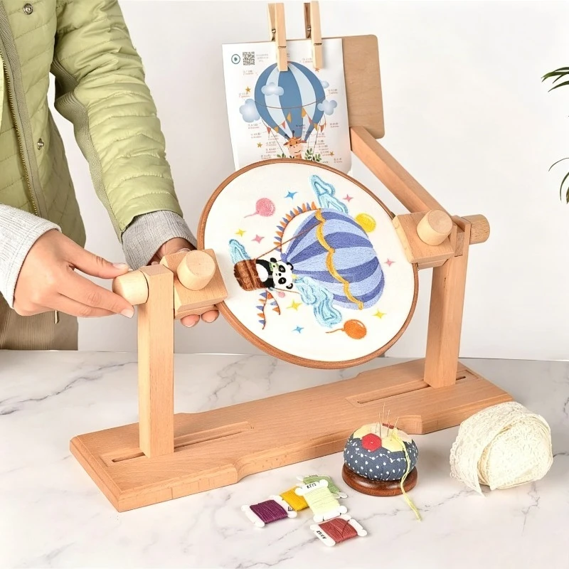 cross-stitch-stand-wooden-household-desktop-vertical-embroidery-tool-adjustable-beech-wood-frame-for-needlework-craft-storage