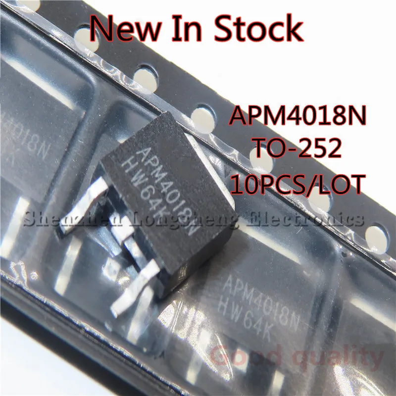 10PCS/LOT APM4018N TO-252 Authentic LCD high-voltage chip SMD MOS tube New In Stock