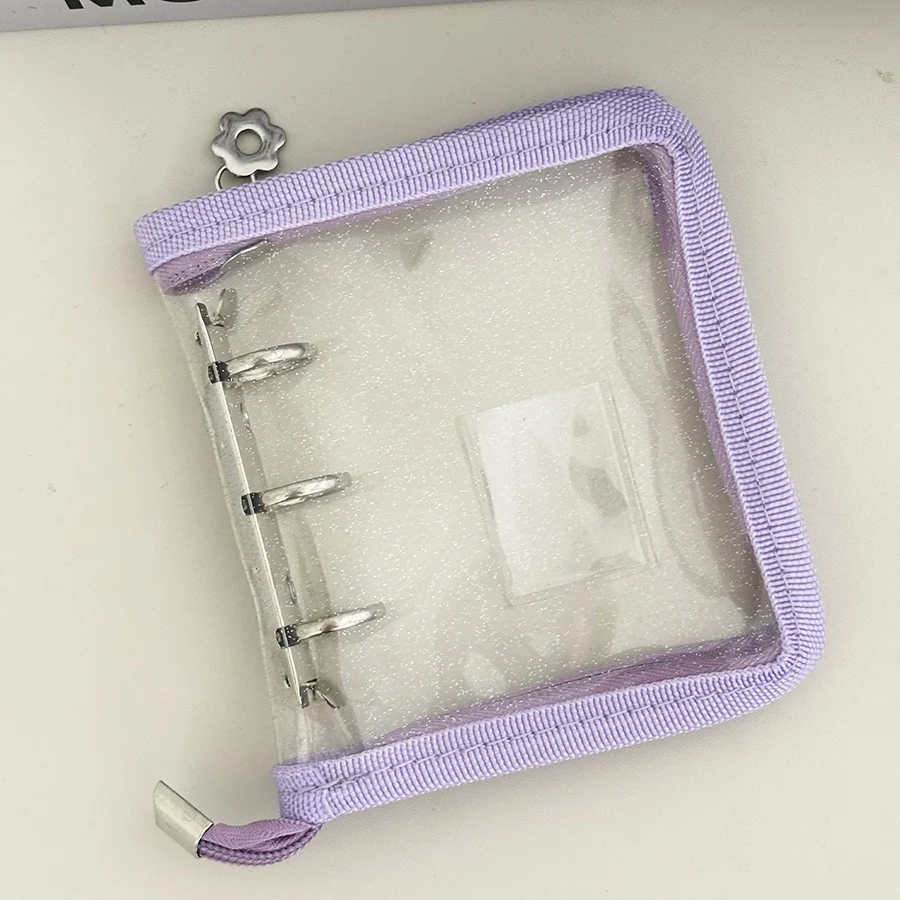 Sharkbang Neuankömmling 3 Löcher Mini-Reißverschluss-Sammelbuch, 20 Nachfüllhüllen, DIY-Foto-Organizer-Buch, Makronen-Binder-Abdeckung – Detail 9