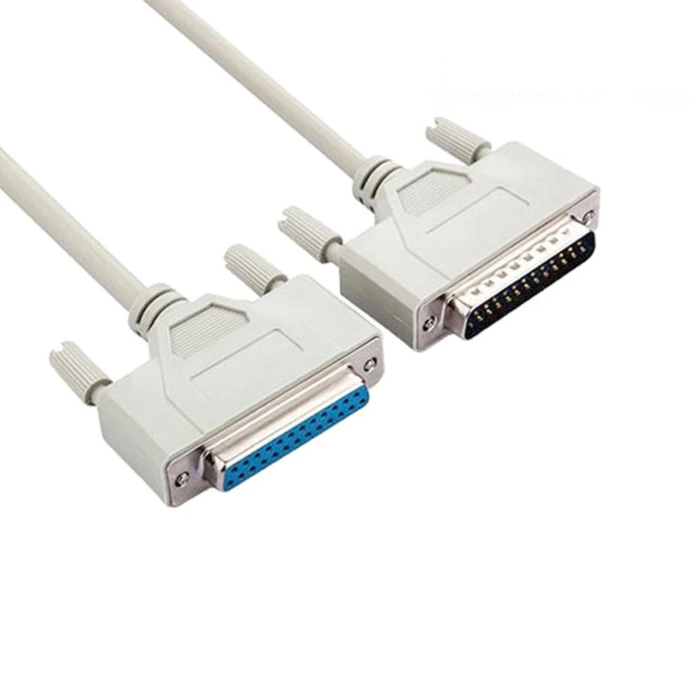 25-Pin M to Hole F Extension Cable,DB25 - Parallel Printer Extension Cable (25 Pin, Male to Female, 1.5 Meter)