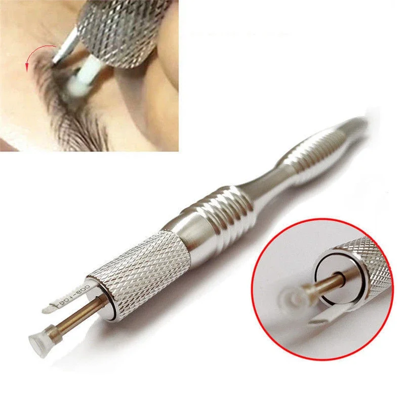 Pinkiou Hair Stroked Eyebrow Fashion Microblading Pen Eyebrow Tattoo Machine Permanent Makeup Manual Pen with needles