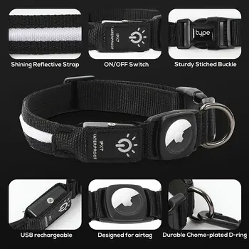 10 best sales Air tag dog collar - №5