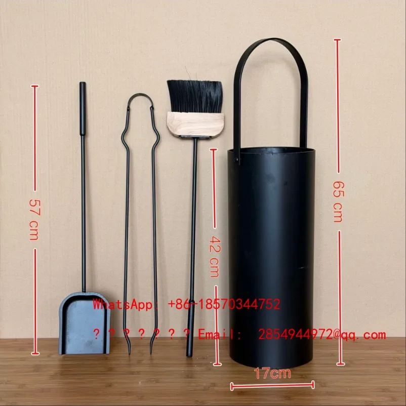 Creative Anti-Rust Wrought Iron Garden Tool Set Shovel Broom Clip Umbrella Stand Yard Decor