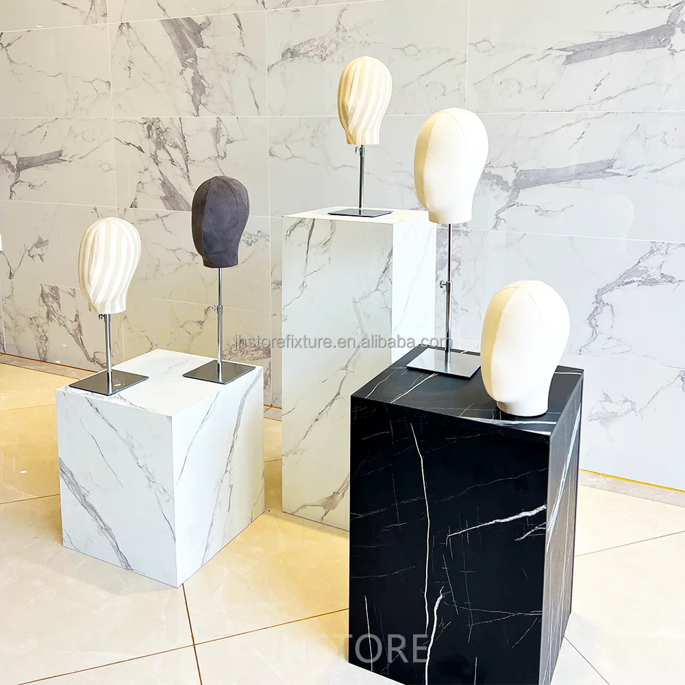 Factory Price Wholesale Price Faceless New Design Hat Metal Base Colorful Headform Wig Mannequin Head