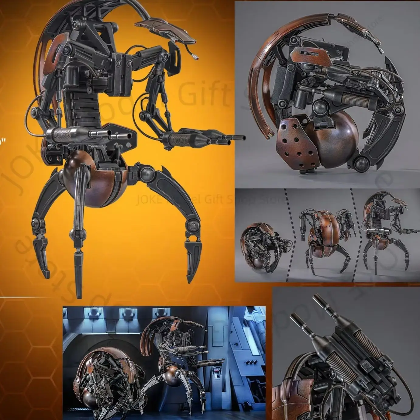

В наличии 100% оригинальные горячие игрушки HT MMS755 Droideka Star Wars Episode I The Phantom Menace 1/6 Аниме Фигурка Коллекция Игрушка