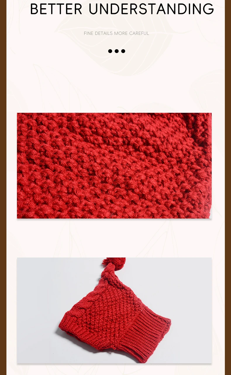 Weiche, dehnbare, gestrickte Hundemütze mit Bommel, winddichte, warme Winter-Hundekopfbedeckung, gemütliche Haustiermütze für Spaziergänge im Freien. – Detail 8