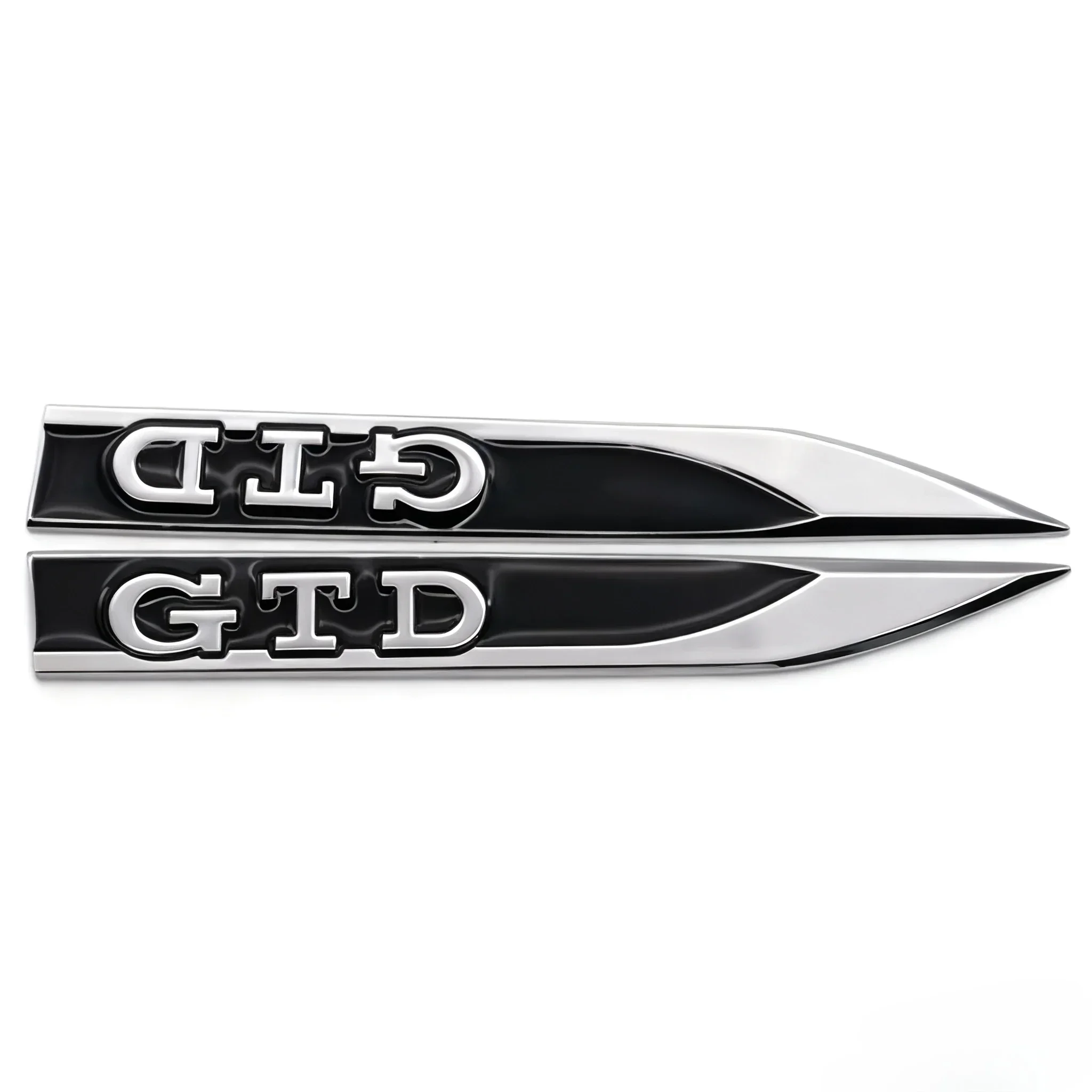 2pcs Metal GTD Letters Logo Badge Car Stickers Car Wing Fender Side Blade Sports Emblem Accessories for Golf MK5 MK7 5 6 7 Polo view 6