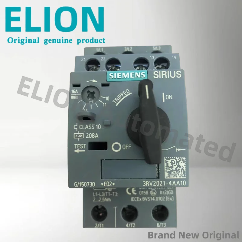 새로운 3RV2021-4AA10 3rv2021-4aa10 서미스터 모터 보호 릴레이 원본