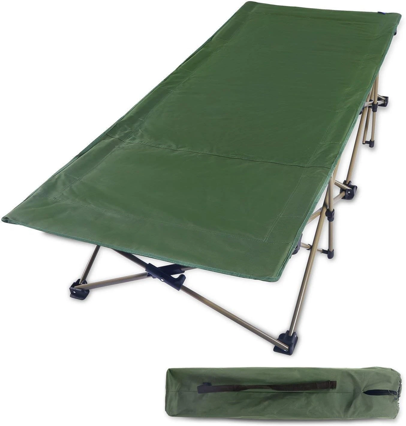 Oversized Camping cots for Adults 500lbs,33'' Extra Wide Tall Sleeping Cots Heavy Duty, XL Cots Portable