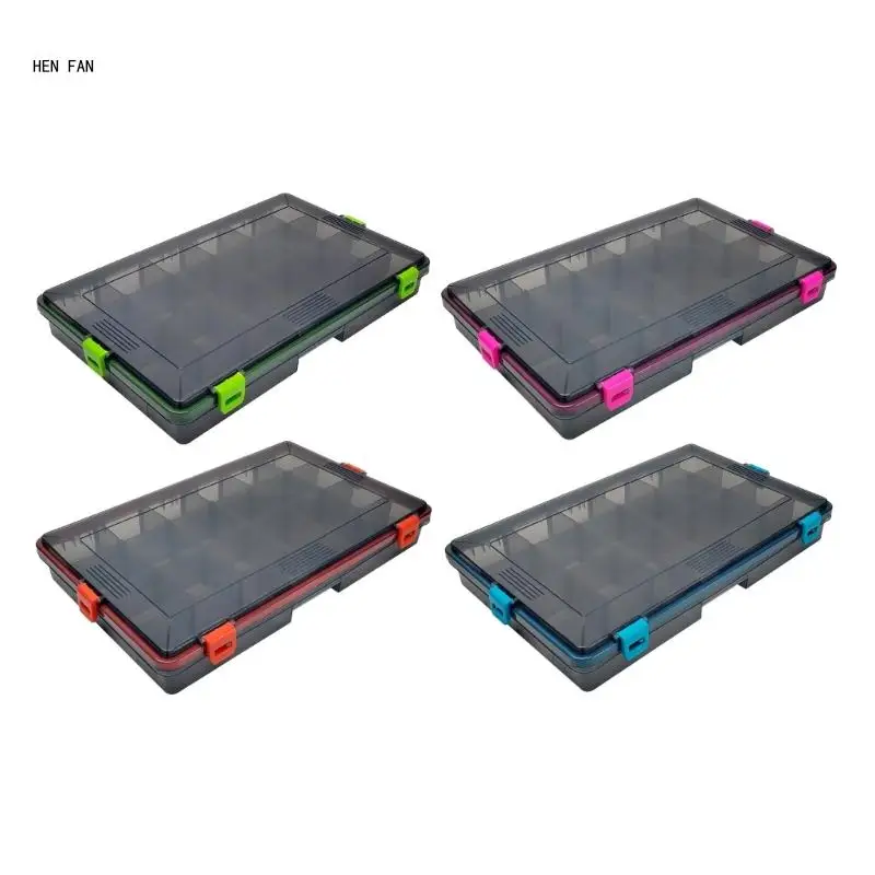 

Water Proof Fishing Tackle Box Organizers Case Detachable Compartments Fishing Lures Box Hook Case Fishing Box Container M89D