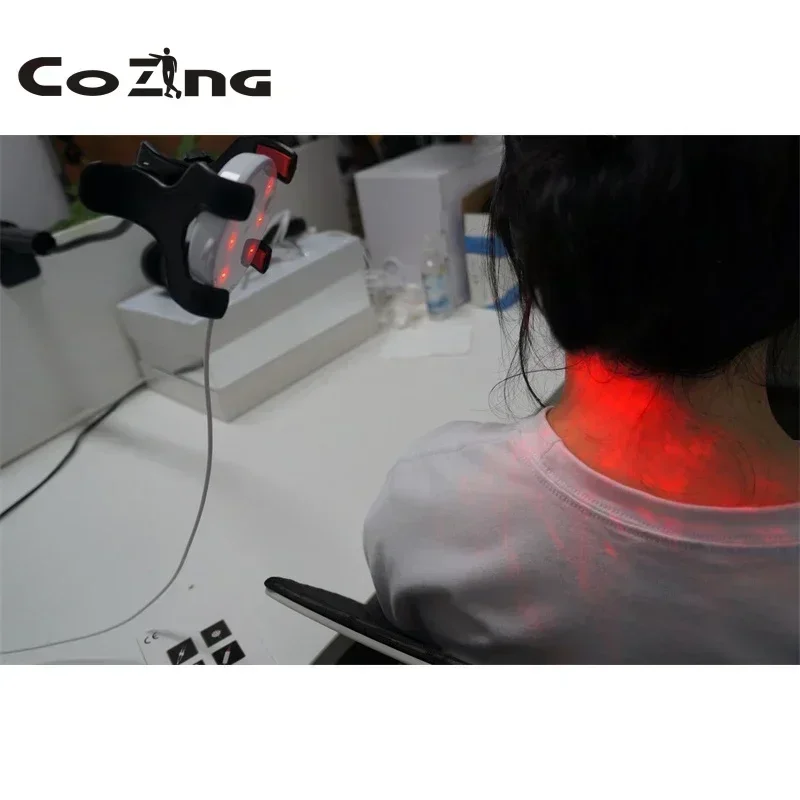 3x808nm 6x650nm Cold Laser for Body Pain Relief Back Neck Massage Instrument Low Frequency Mini Therapy Device