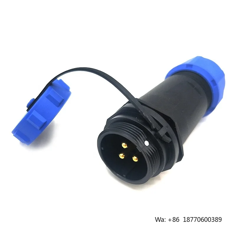 2 3 4 5 6 7 9 12pin WEIPU Series Waterproof Connector IP68 Aviation Panel Connector Back Nut Type SP21 3pin Waterproof Connector