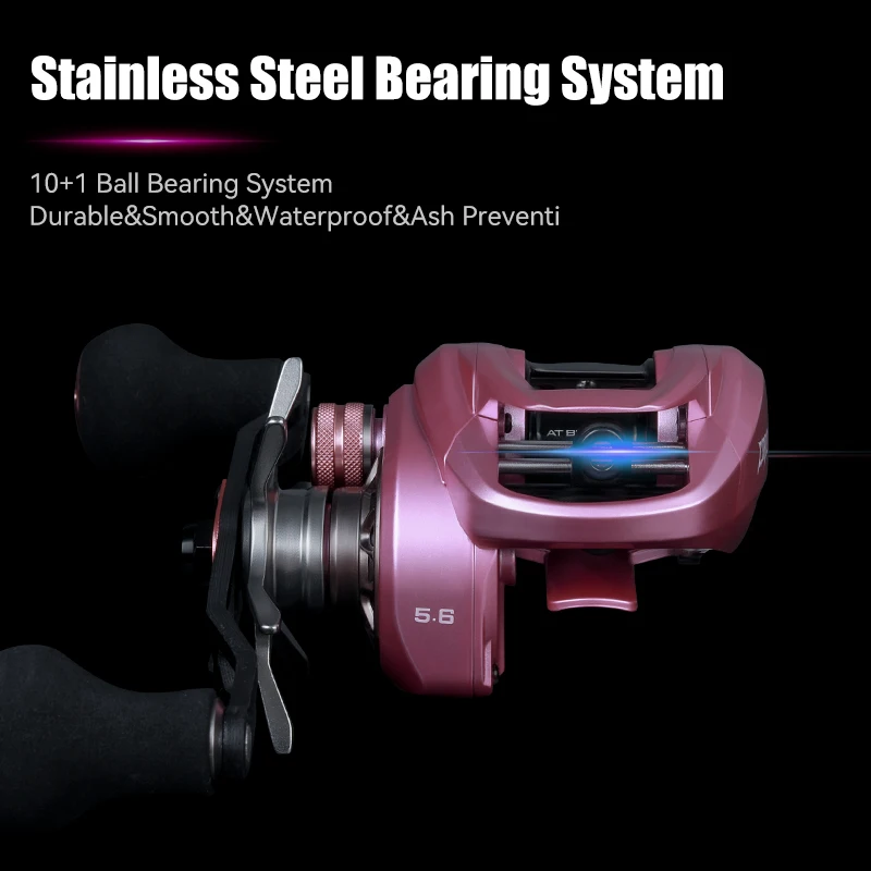 LEYDUN 2026 ZORO Baitcasting Fishing Reels 145g Ultra Light Alunminum Alloy 10+1BB 5.6:1 4.5KG Saltwater BFS Reel 3 Colors Reels 썸네일 4