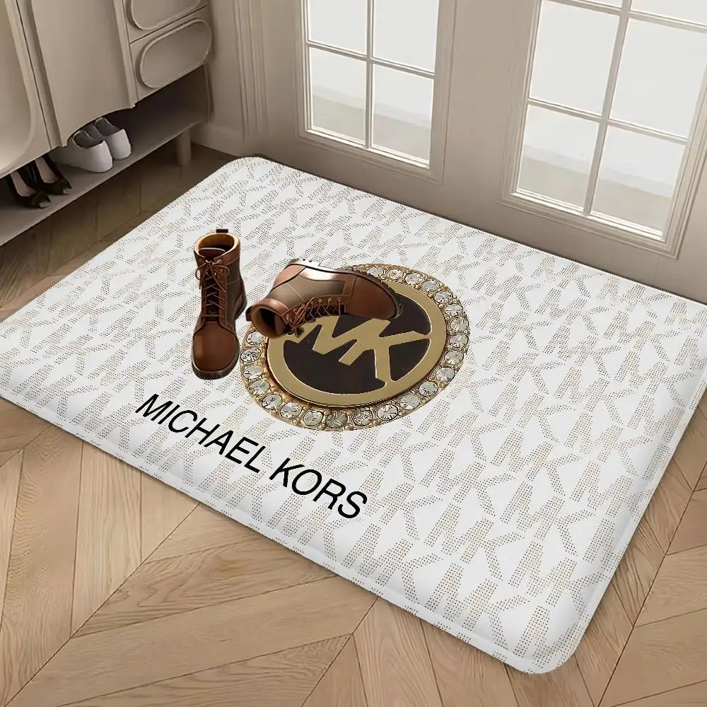 M-Michaels-Fashion-Kors Floor Mat Rectangle Anti-slip Home Soft Badmat Front Door Indoor Outdoor Mat Welcome Doormat