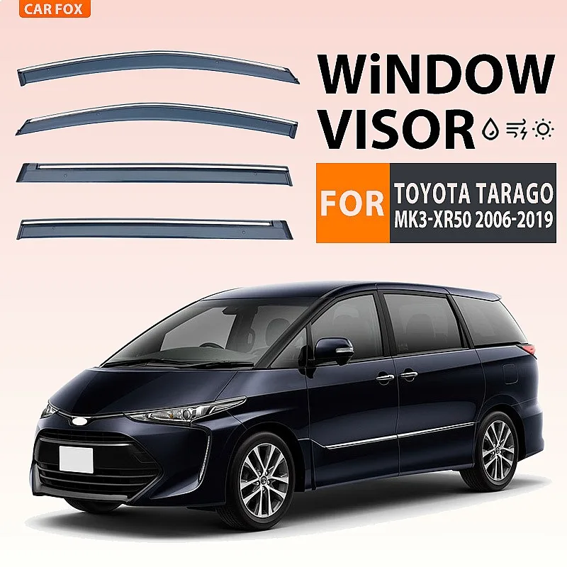 

For Toyota Tarago 2000-2019 Car Window Visor Rain Sun Shade Side Windshield Awning Auto Accessories