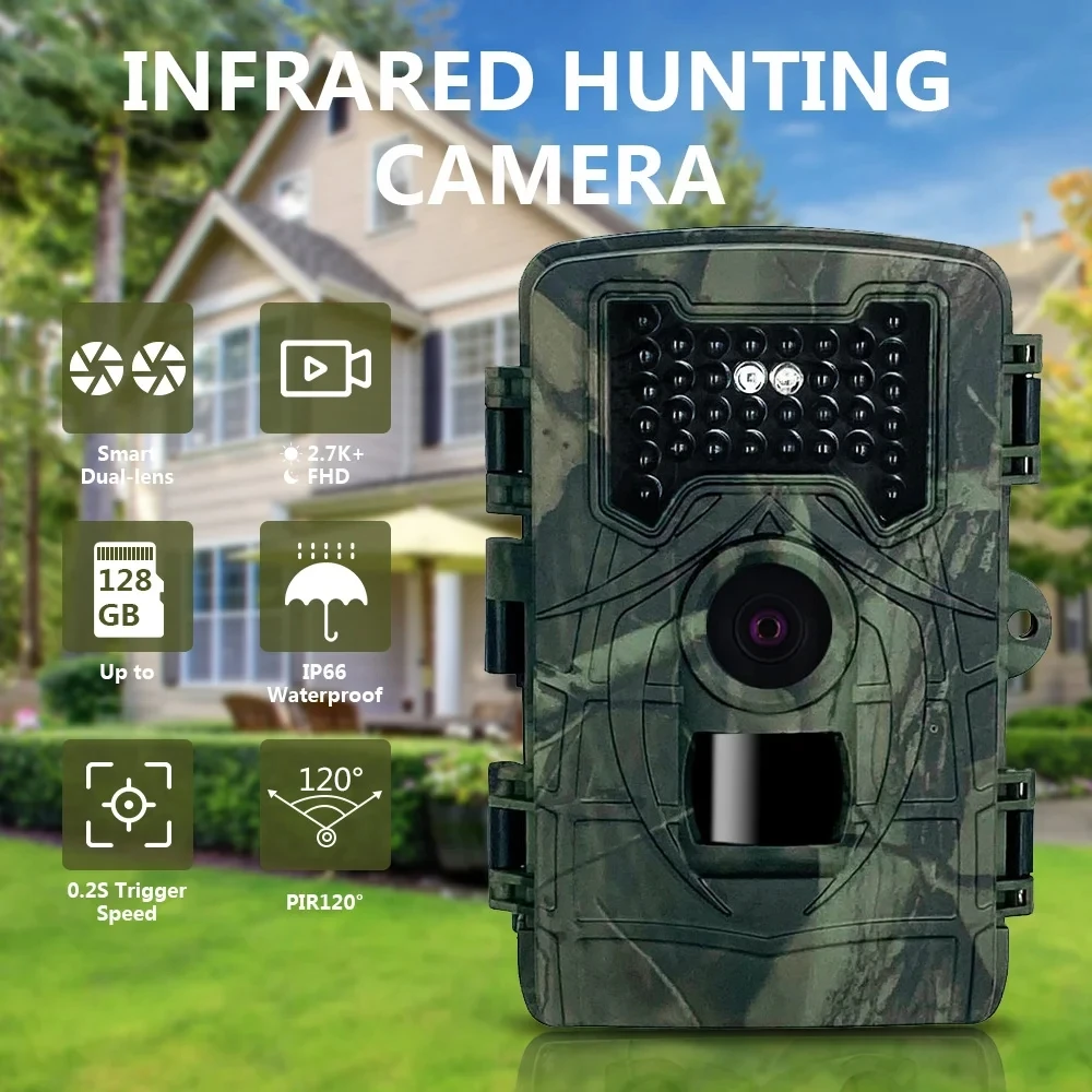 PR2000 20MP 1080P Mini Trail Hunting Night Vision Camera  Wildlife Photo Trap Surveillance Tracking Hunting Waterproof Cam