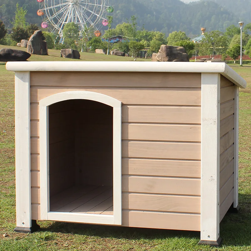 Outside Extra Large Dog House Solid Wood Insulated Dog House Outdoor Luxury Wooden Dog House