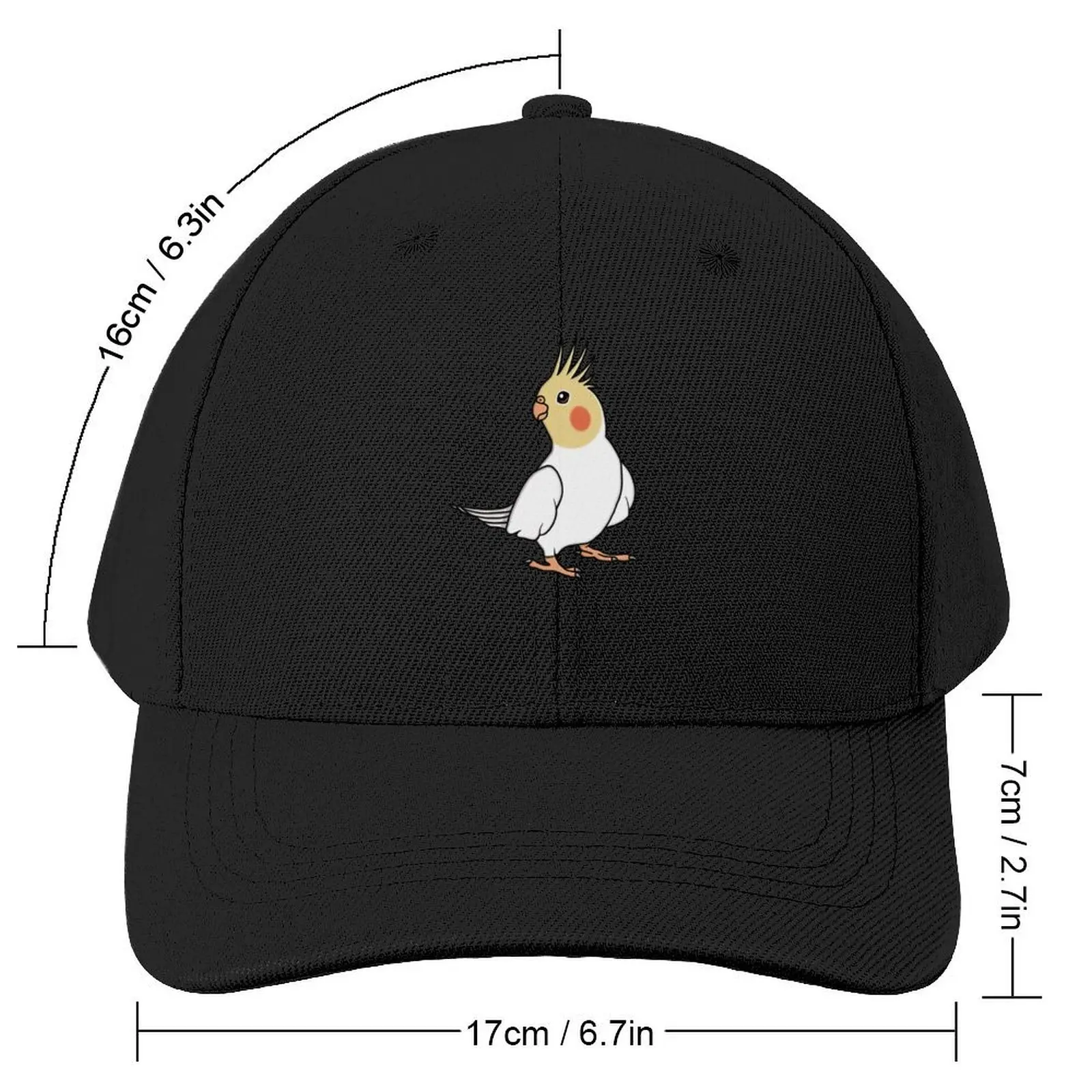 Lutino Cockatiel Baseball Cap Sun Hat For Children Luxury Cap New Hat Women's Golf Clothing Men's